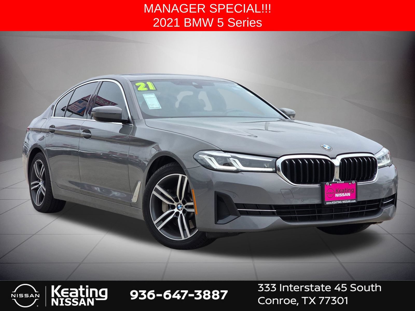 Used 2021 BMW 530i xDrive w/ Premium Package AWD/4WD image 1