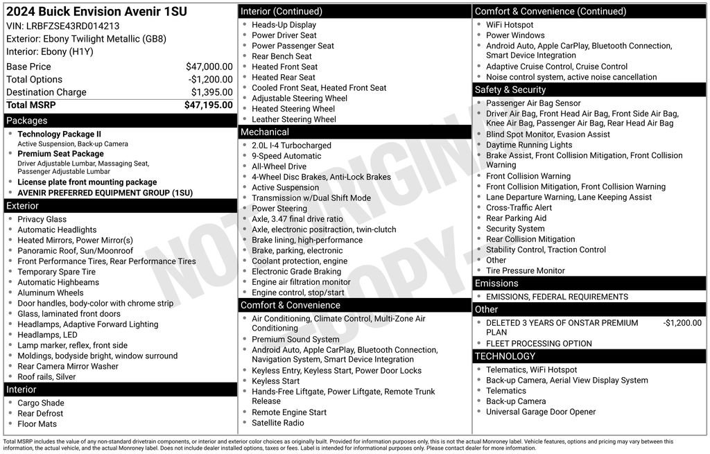 Used 2024 Buick Envision Avenir image 5