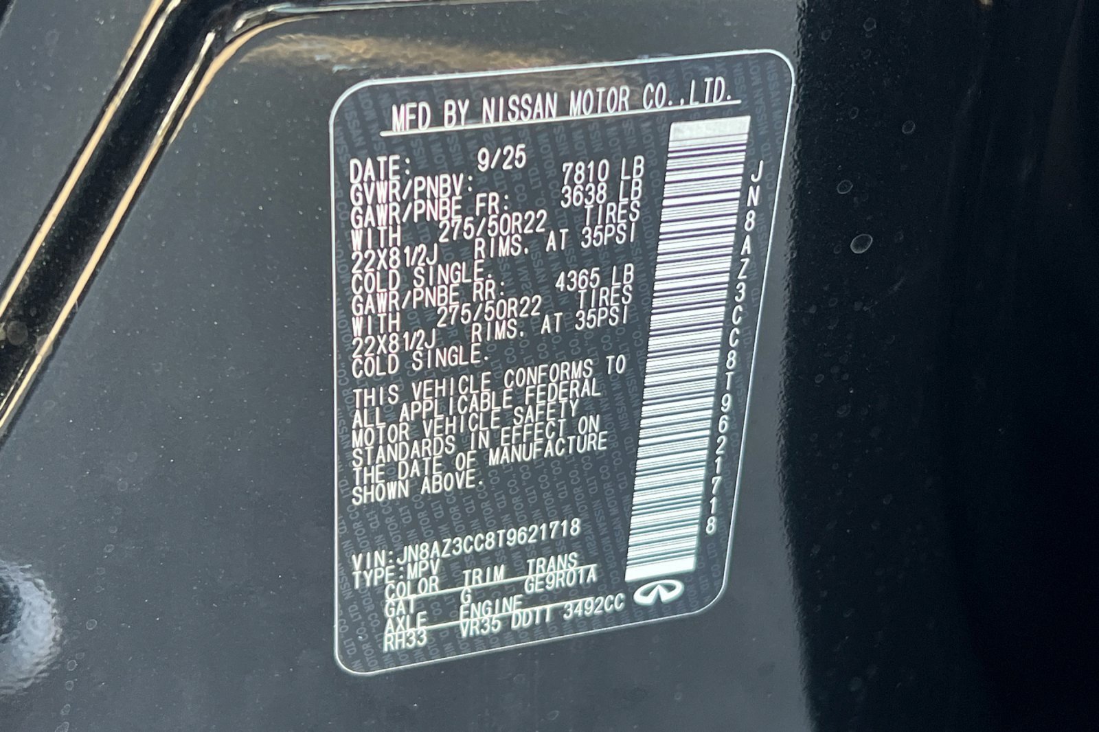 New 2026 INFINITI QX80 Autograph w/ Autograph Exterior Package image 35