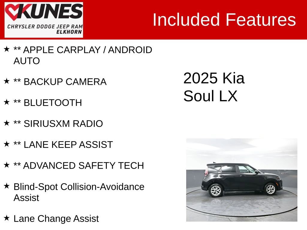 Used 2025 Kia Soul LX w/ LX Technology Package image 2
