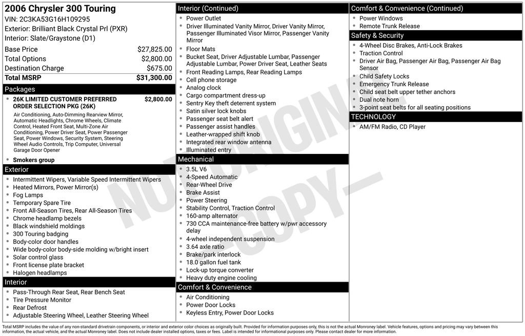 Used 2006 Chrysler 300 Touring image 26