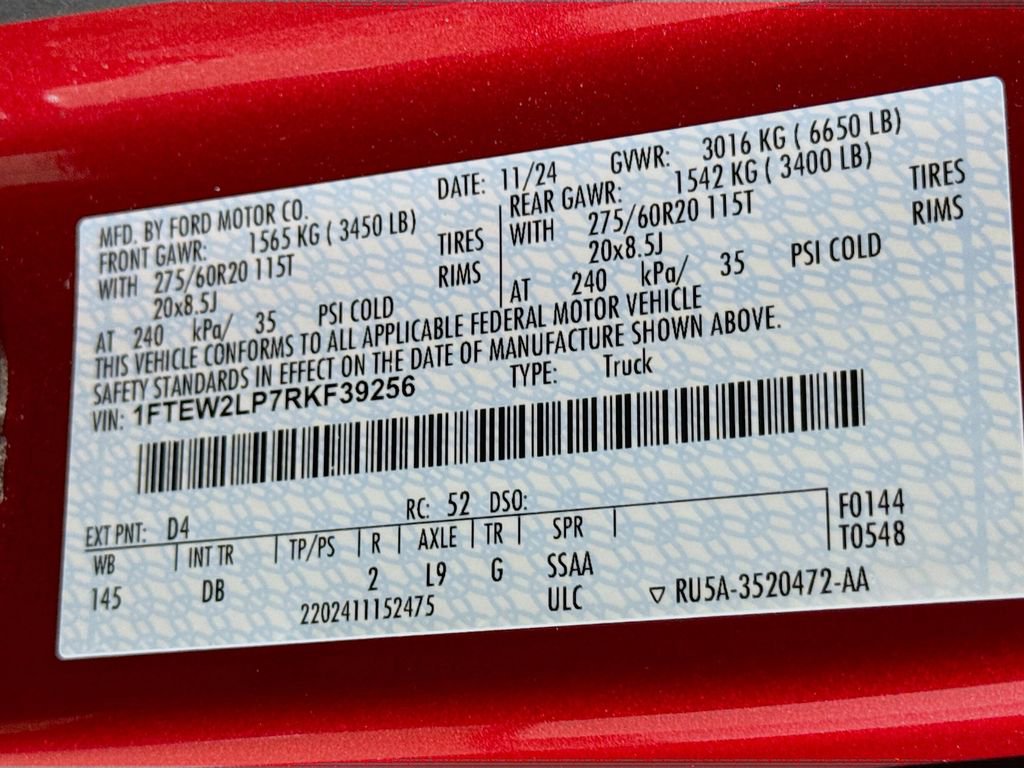 Used 2024 Ford F150 STX w/ STX Black Appearance Package image 31