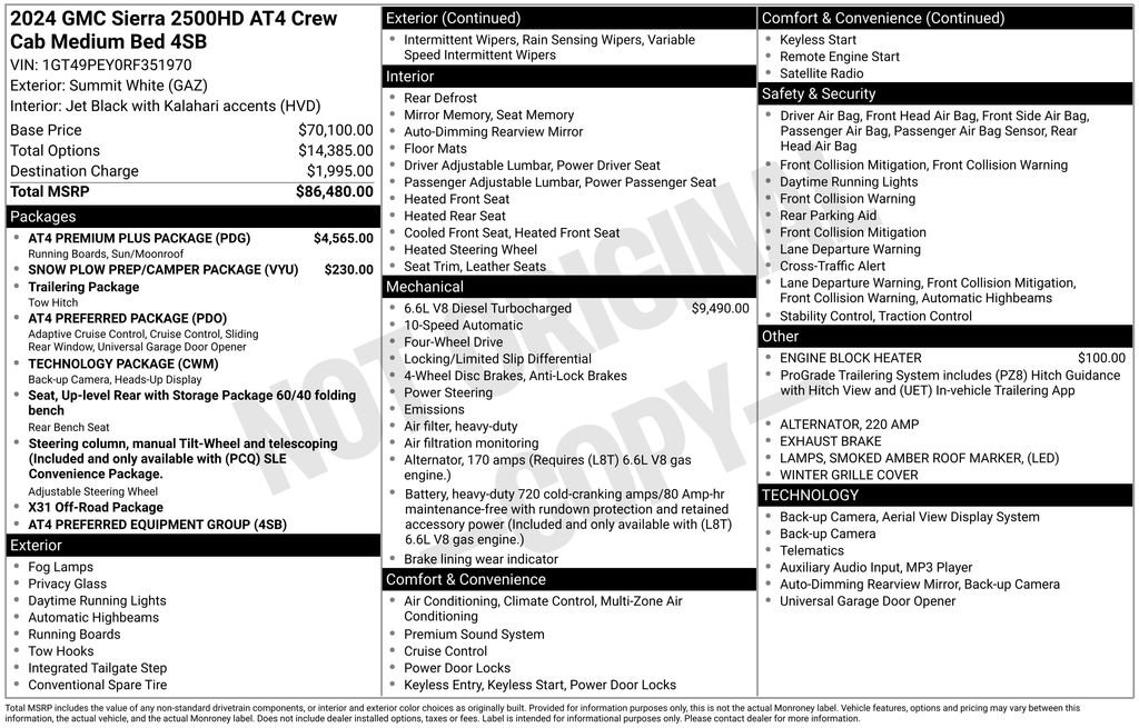 Used 2024 GMC Sierra 2500 AT4 w/ AT4 Premium Plus Package image 33