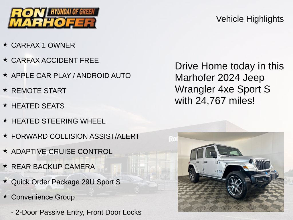 Used 2024 Jeep Wrangler Unlimited w/ Convenience Group AWD/4WD image 15