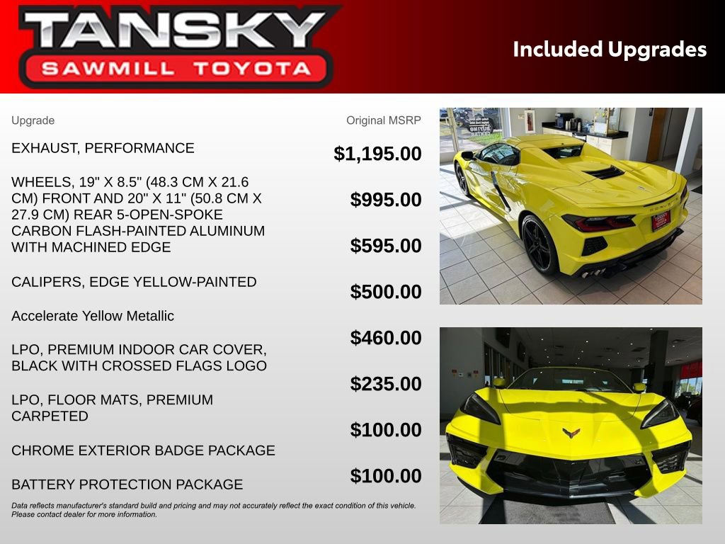 Used 2021 Chevrolet Corvette Stingray Preferred Conv w/ Battery Protection Package RWD image 33