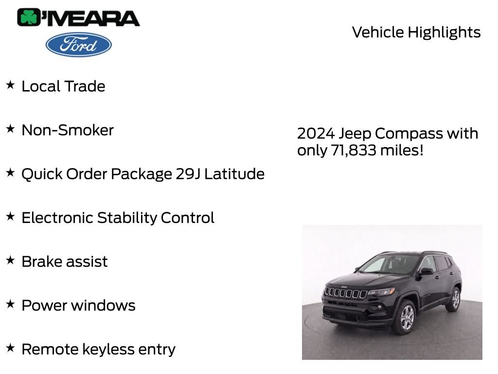 Used 2024 Jeep Compass Latitude AWD/4WD image 7