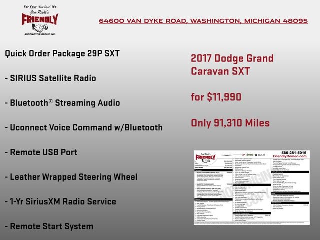 Used 2017 Dodge Grand Caravan SXT w/ Driver Convenience Group FWD image 5