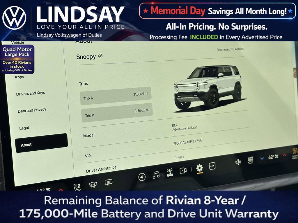 Used 2023 Rivian R1S Adventure AWD/4WD image 24