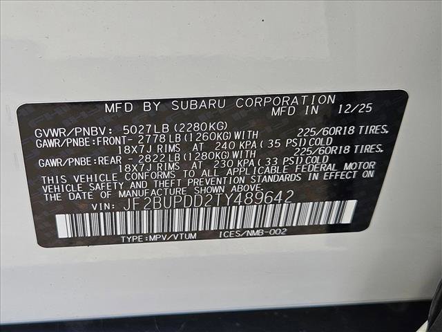 New 2026 Subaru Outback Limited w/ Premium/Limited Package 2 AWD/4WD image 18