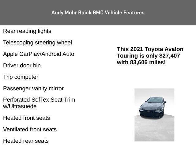 Used 2021 Toyota Avalon Touring w/ Advanced Safety Package image 16