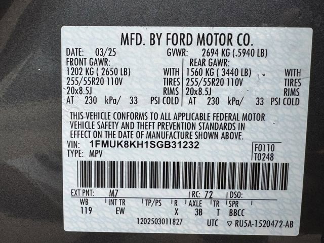 Certified 2025 Ford Explorer ST-Line AWD/4WD image 38