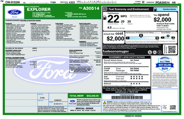 Used 2023 Ford Explorer XLT w/ Equipment Group 202A AWD/4WD image 33