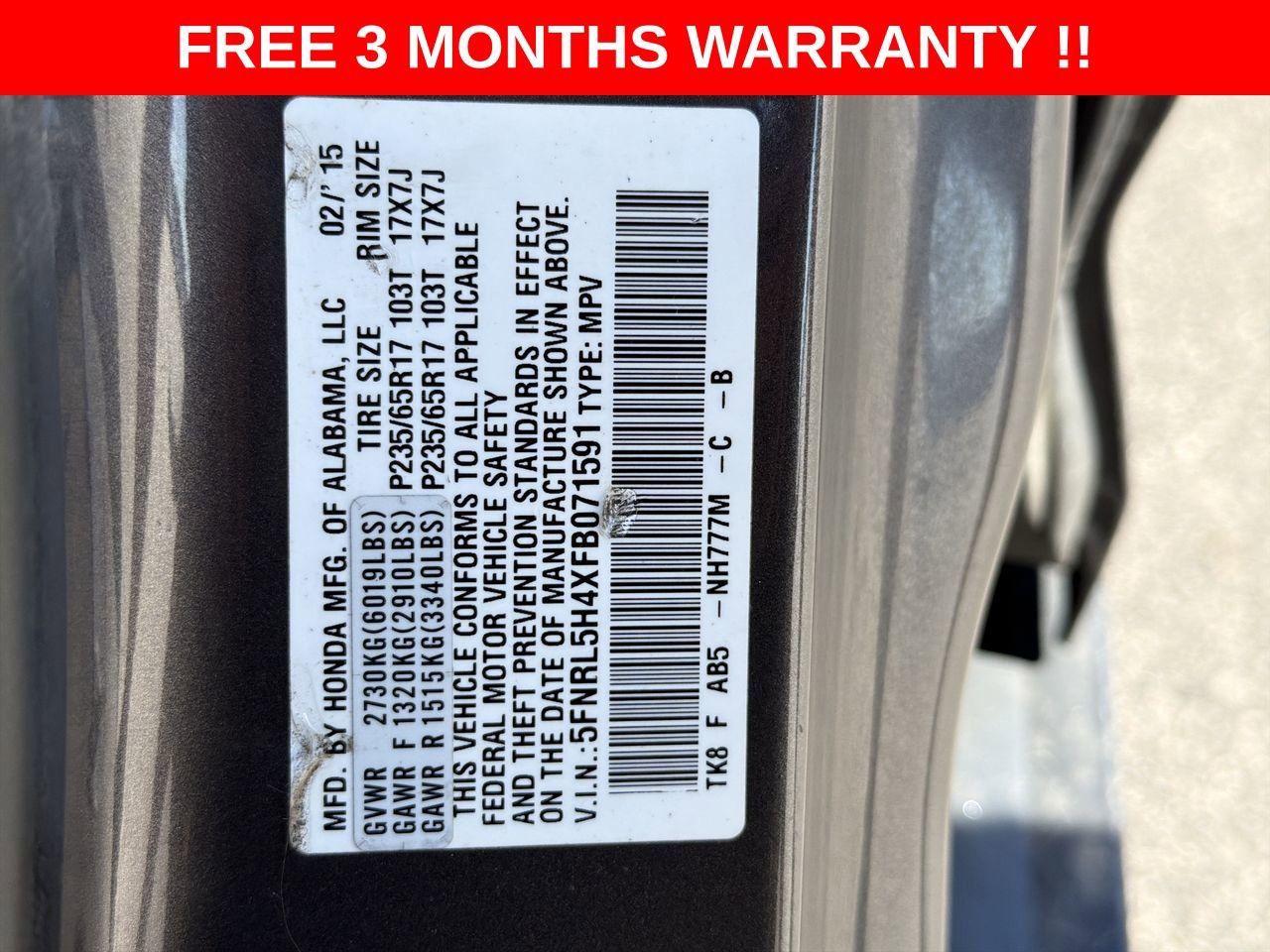 Used 2015 Honda Odyssey EX image 24