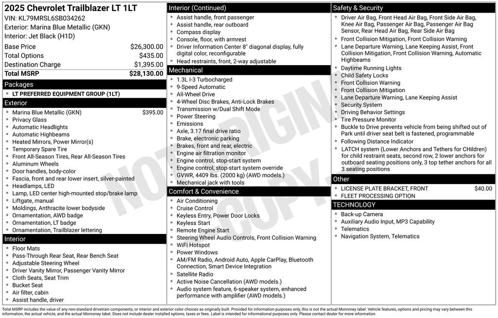 Used 2025 Chevrolet TrailBlazer LT image 35