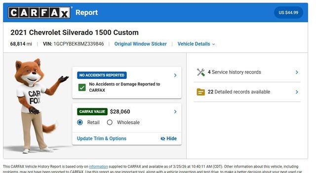 Used 2021 Chevrolet Silverado 1500 Custom w/ Rally Edition image 5