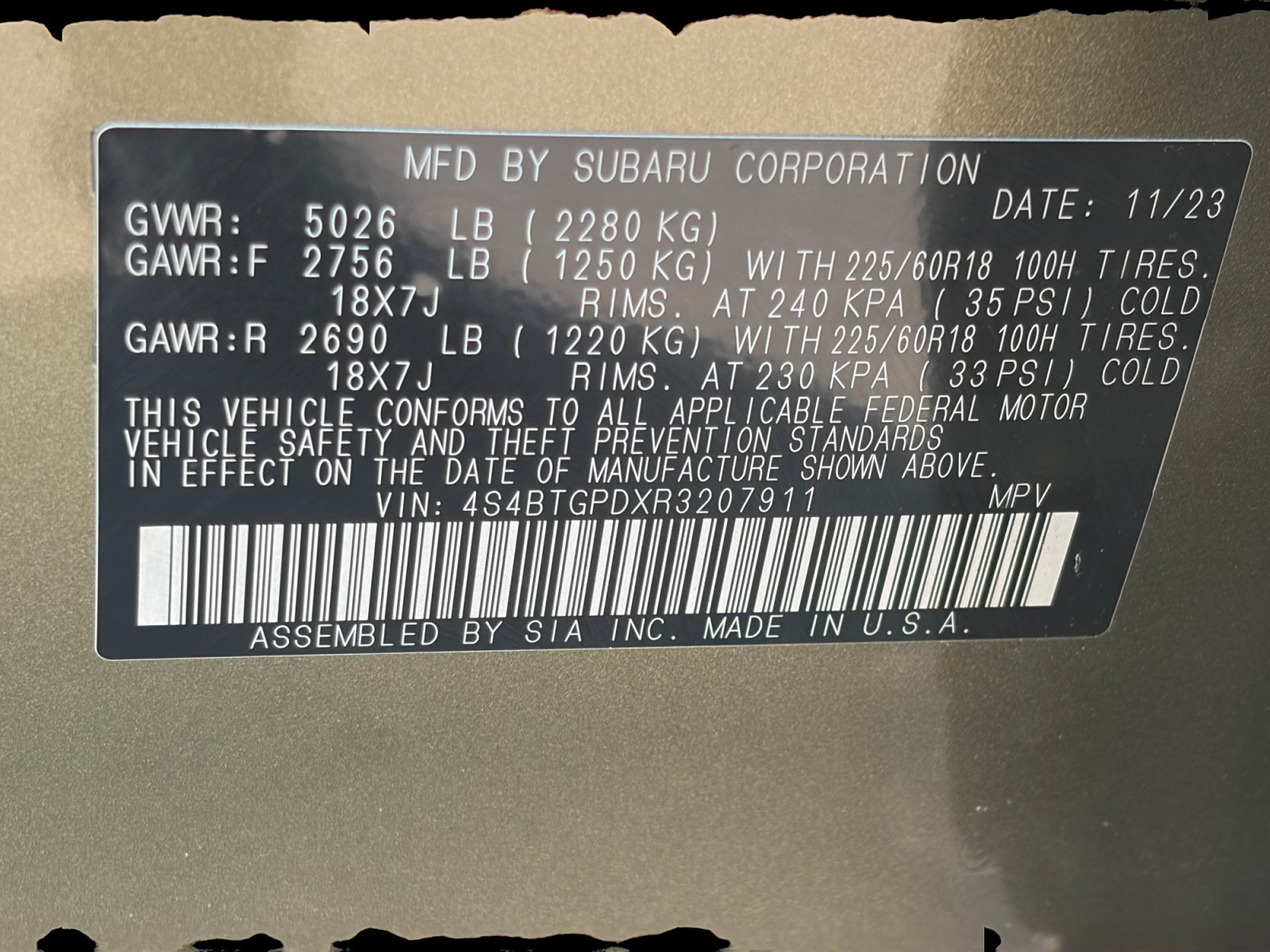 Used 2024 Subaru Outback Touring XT AWD/4WD image 34