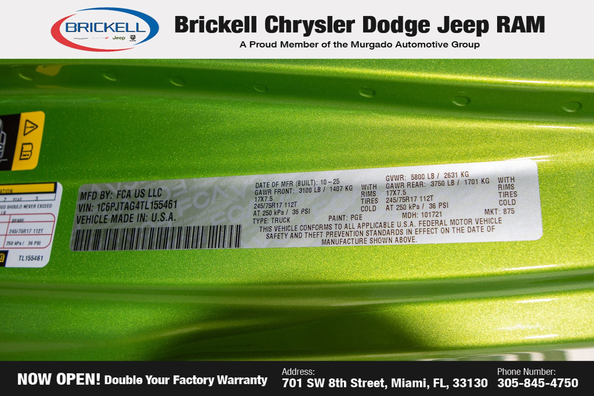 New 2026 Jeep Gladiator Sport AWD/4WD image 33