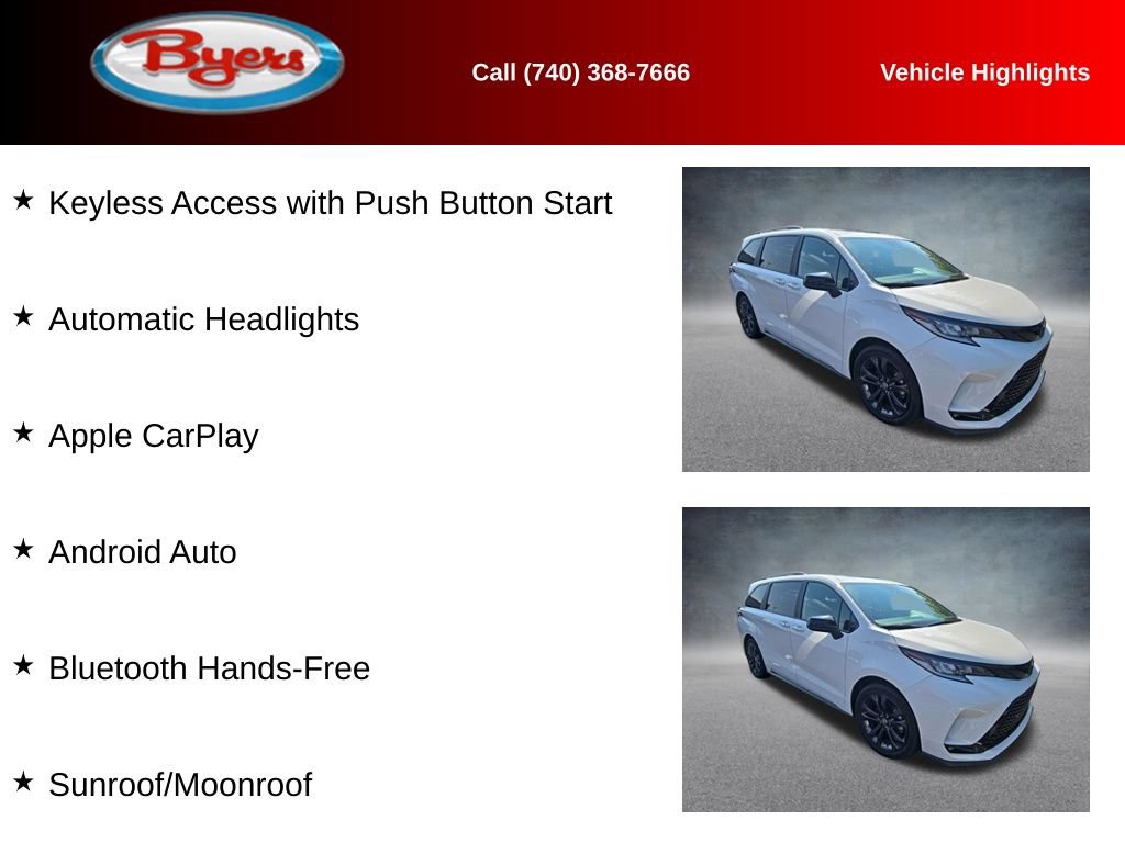 Used 2025 Toyota Sienna XSE FWD image 12