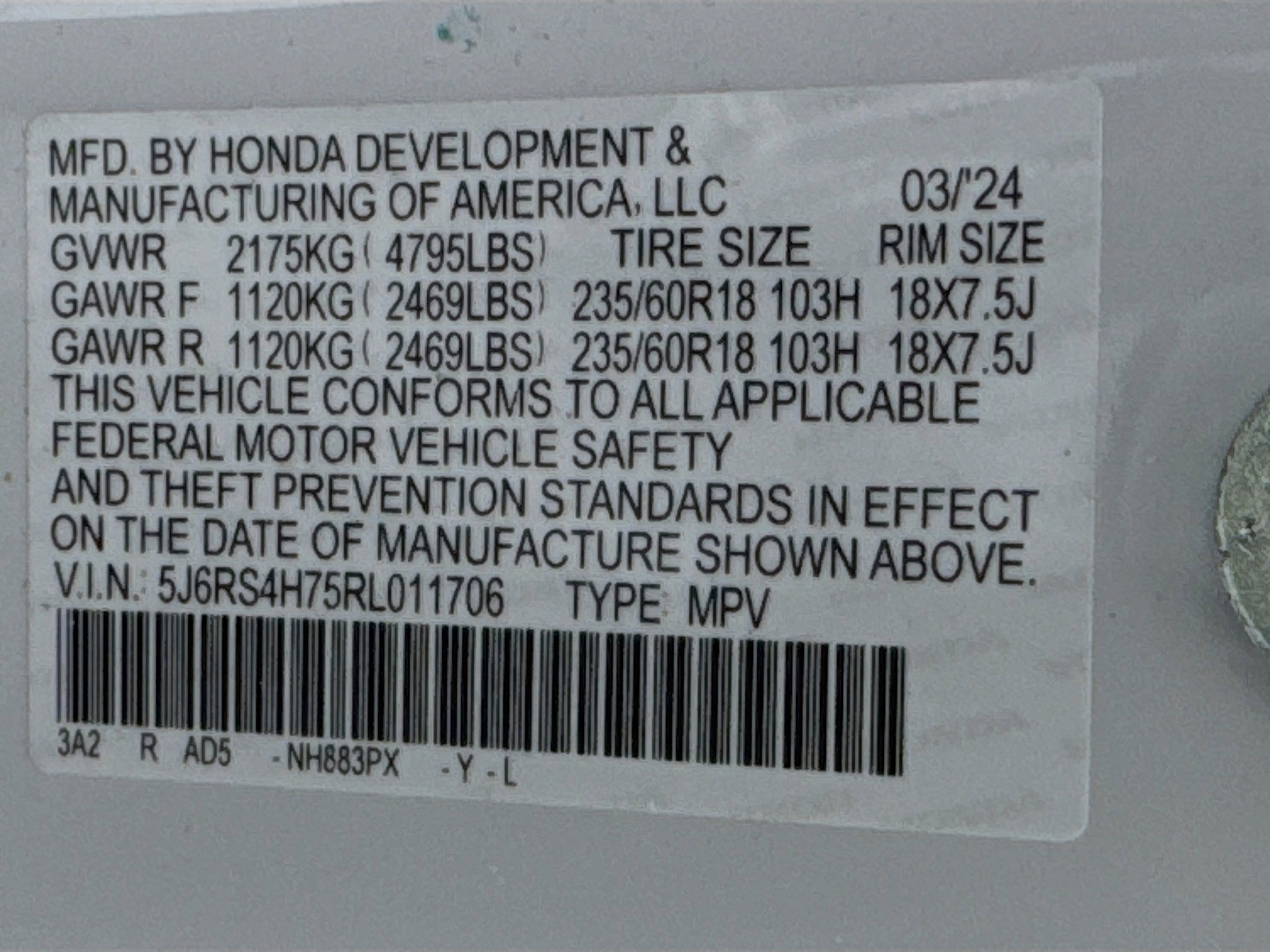 Certified 2024 Honda CR-V EX-L image 31