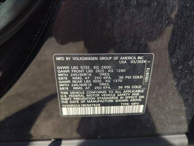 Used 2024 Volkswagen Atlas SE FWD image 27