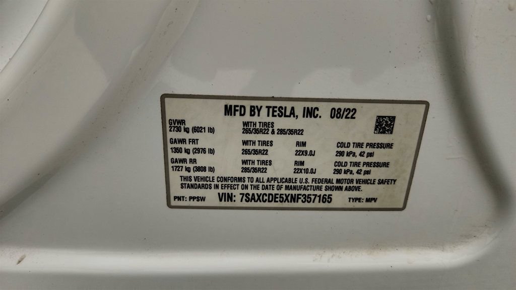 Used 2022 Tesla Model X AWD/4WD image 24