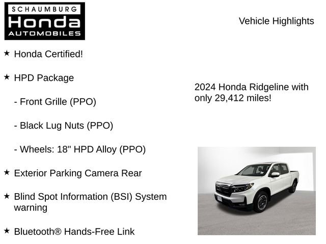 Certified 2024 Honda Ridgeline RTL image 7