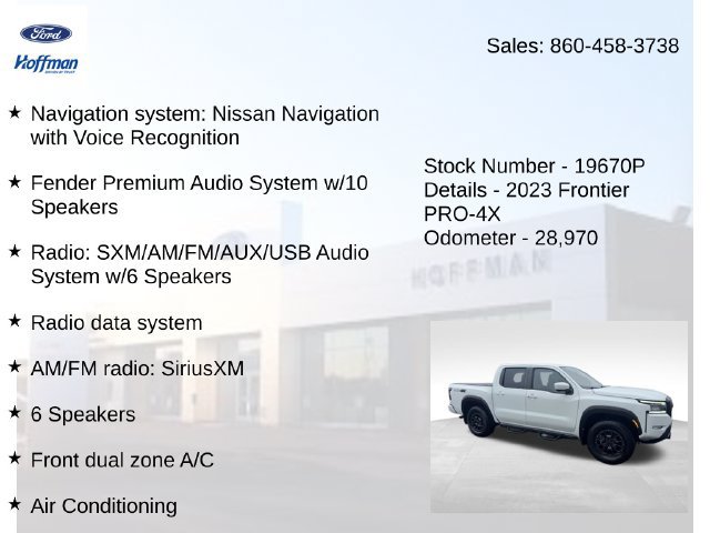 Used 2023 Nissan Frontier PRO-4X w/ Pro-4X Premium Package AWD/4WD image 25