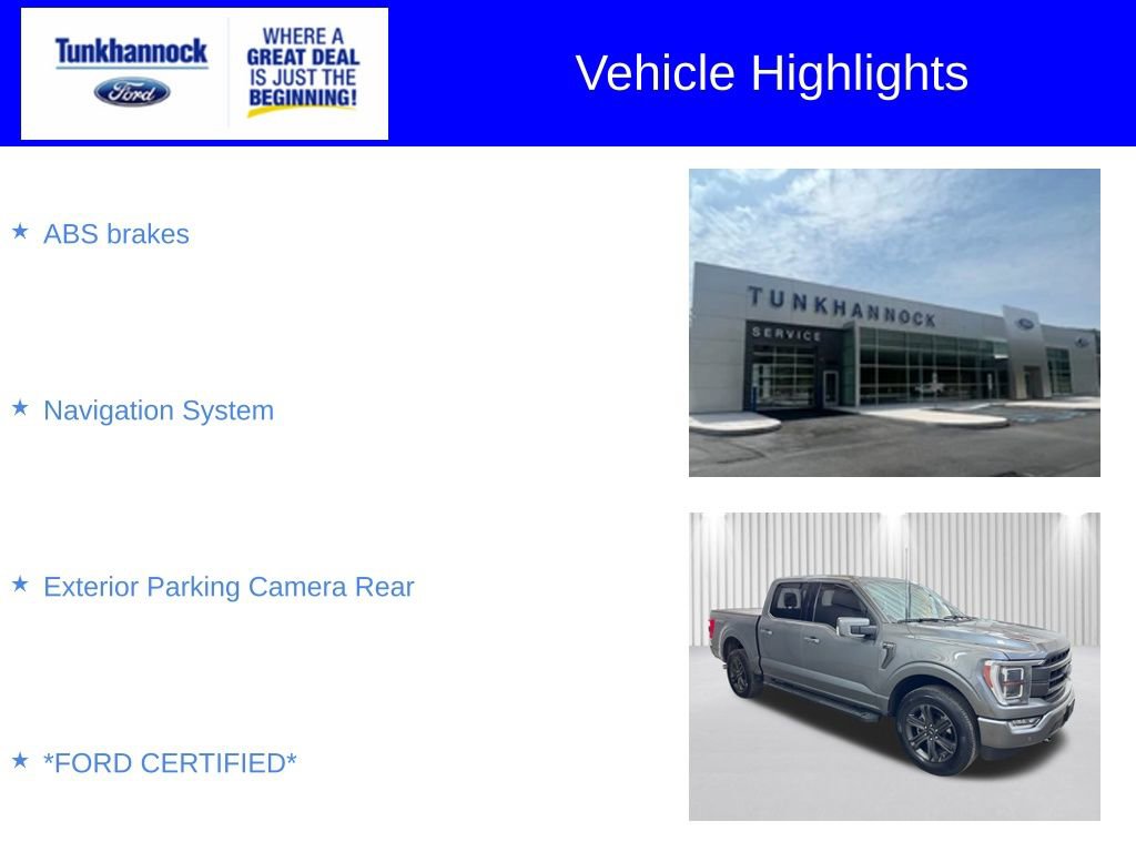 Certified 2023 Ford F150 Lariat w/ Equipment Group 502A High image 6