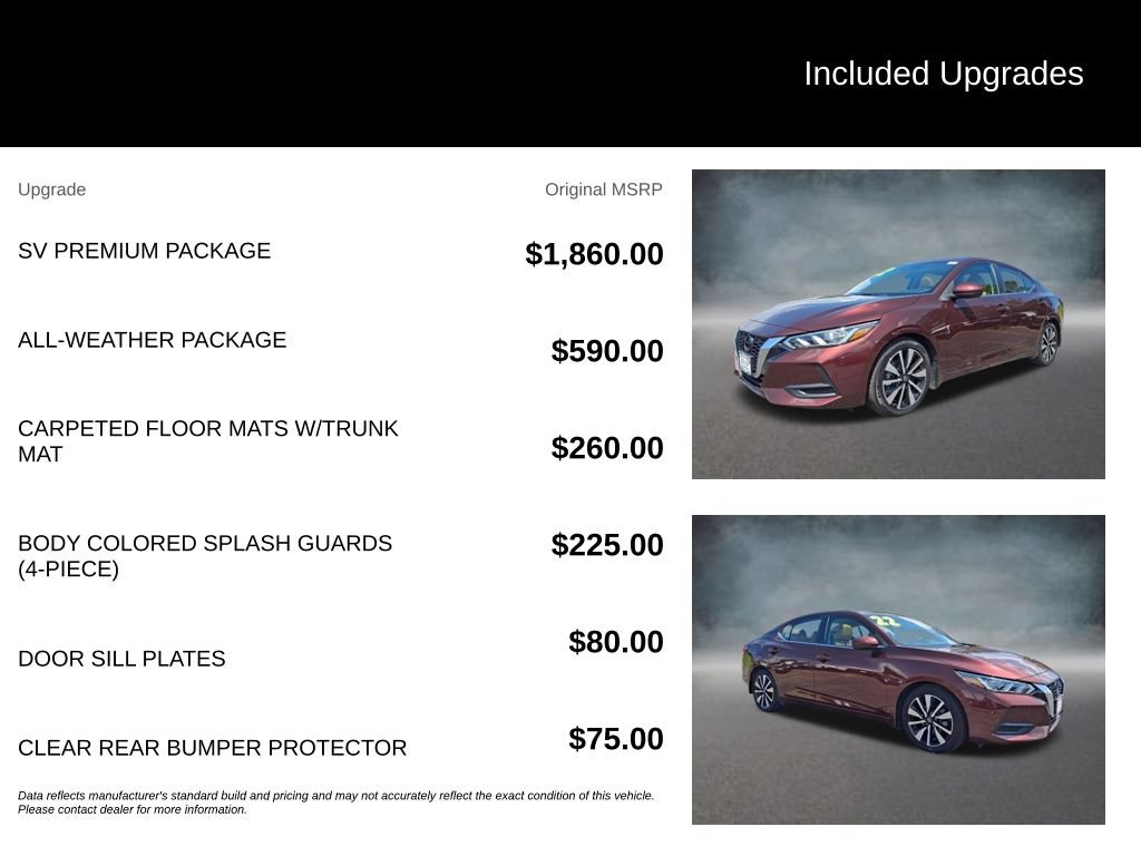 Used 2022 Nissan Sentra SV w/ SV Premium Package FWD image 34