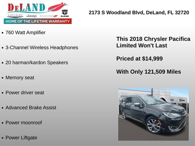 Used 2018 Chrysler Pacifica Limited w/ Tire & Wheel Group FWD image 6