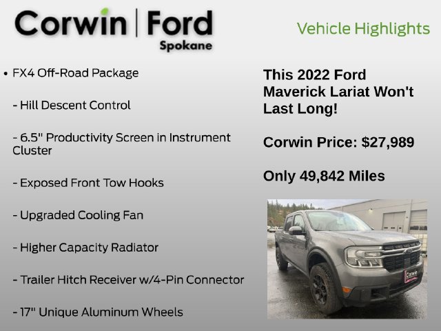 Used 2022 Ford Maverick Lariat w/ Lariat Luxury Package AWD/4WD image 6