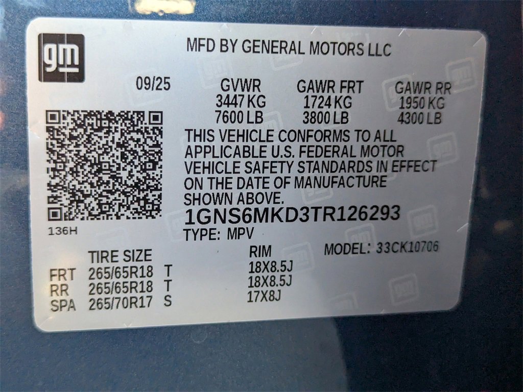 New 2026 Chevrolet Tahoe LS w/ LPO, Dark Essentials Package image 53