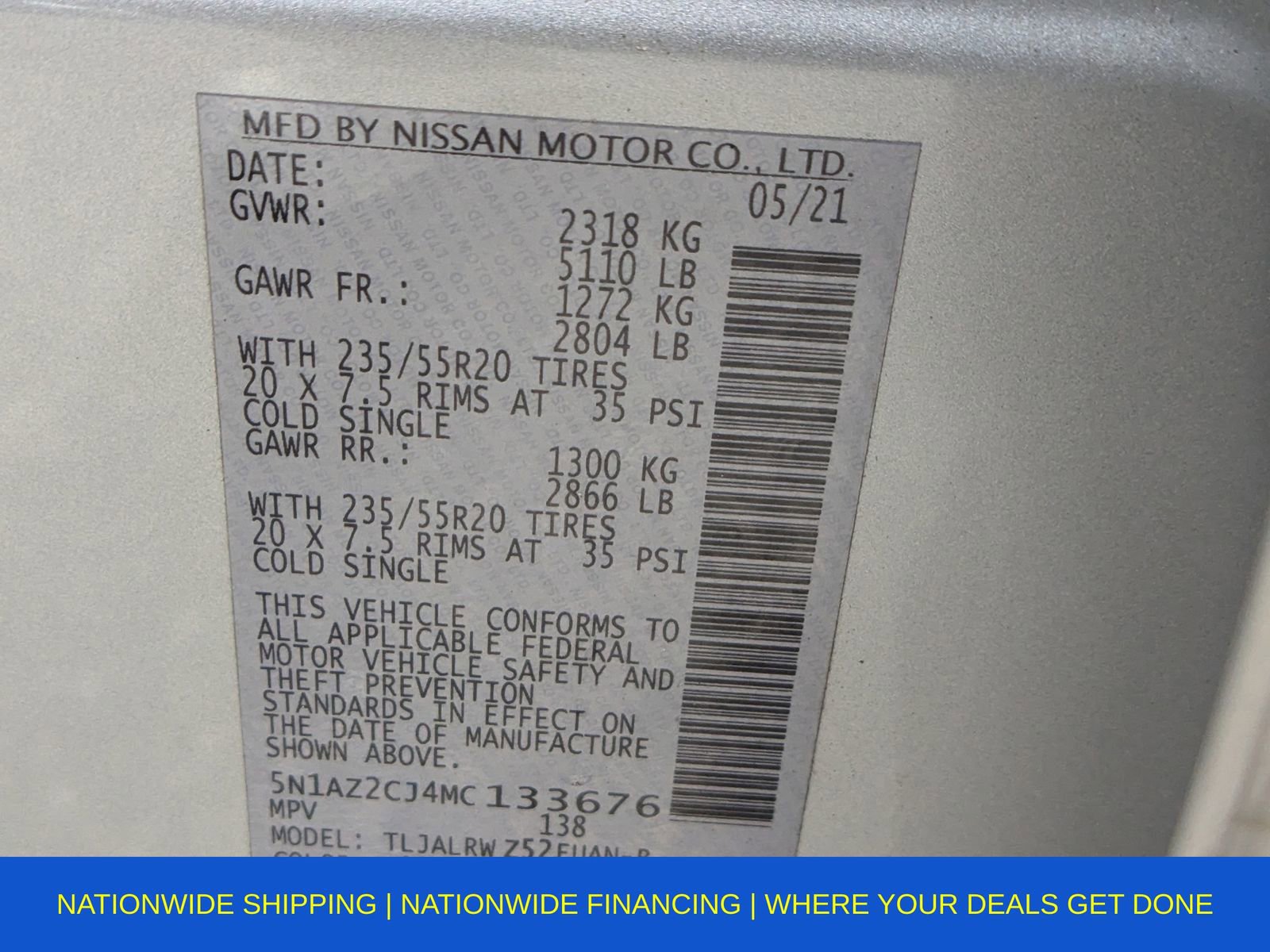 Used 2021 Nissan Murano SL w/ SL Moonroof Package image 43