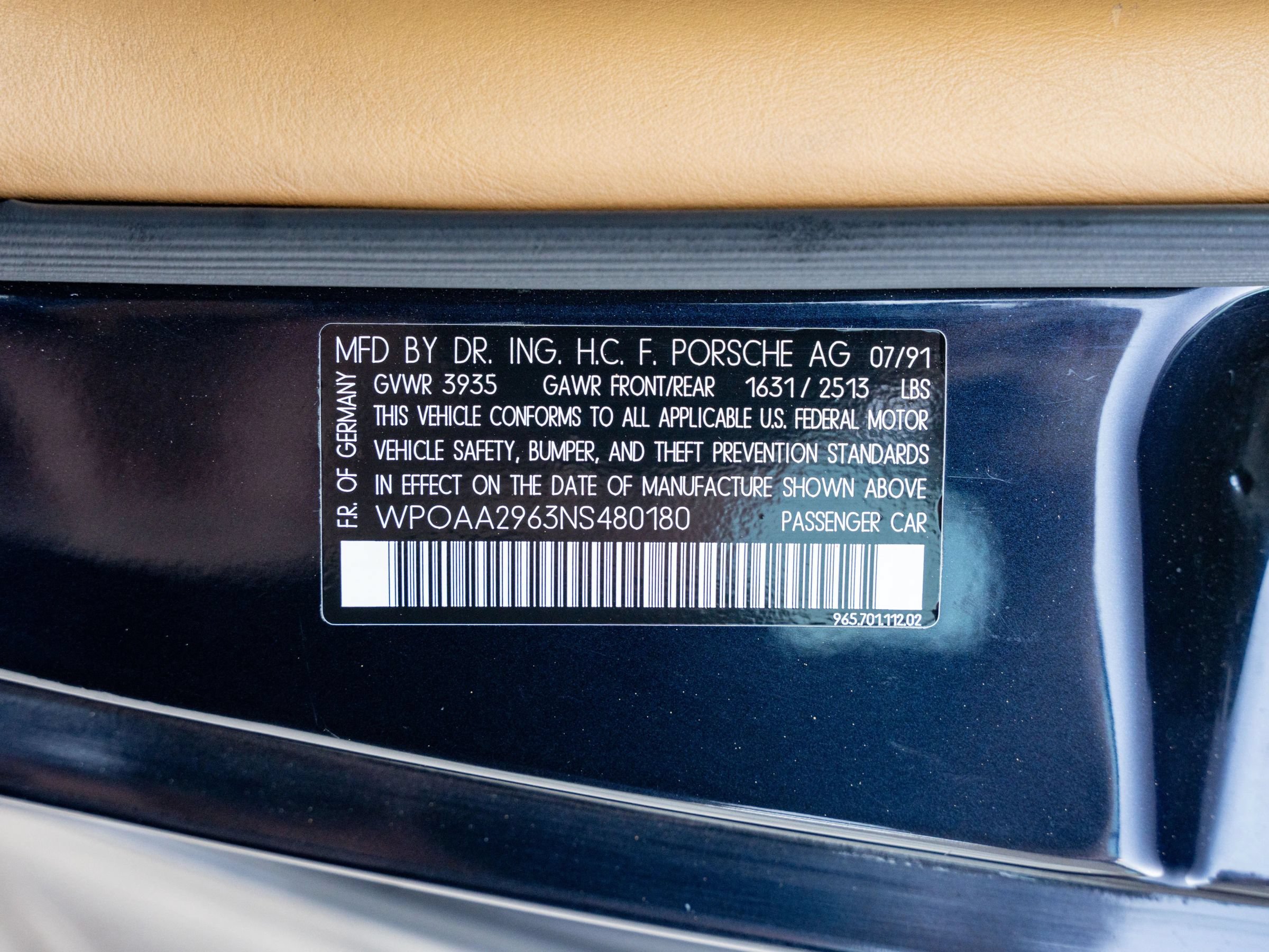 Used 1992 Porsche 911 Turbo RWD image 39