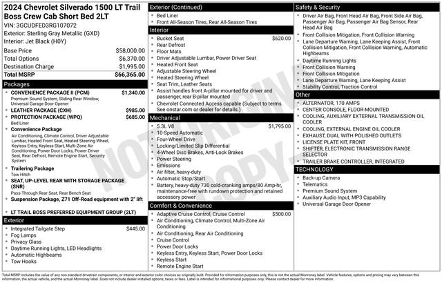Certified 2024 Chevrolet Silverado 1500 LT Trail Boss w/ Convenience Package II AWD/4WD image 5