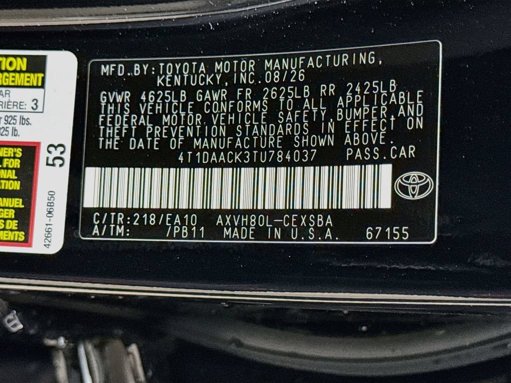 New 2026 Toyota Camry SE FWD image 29