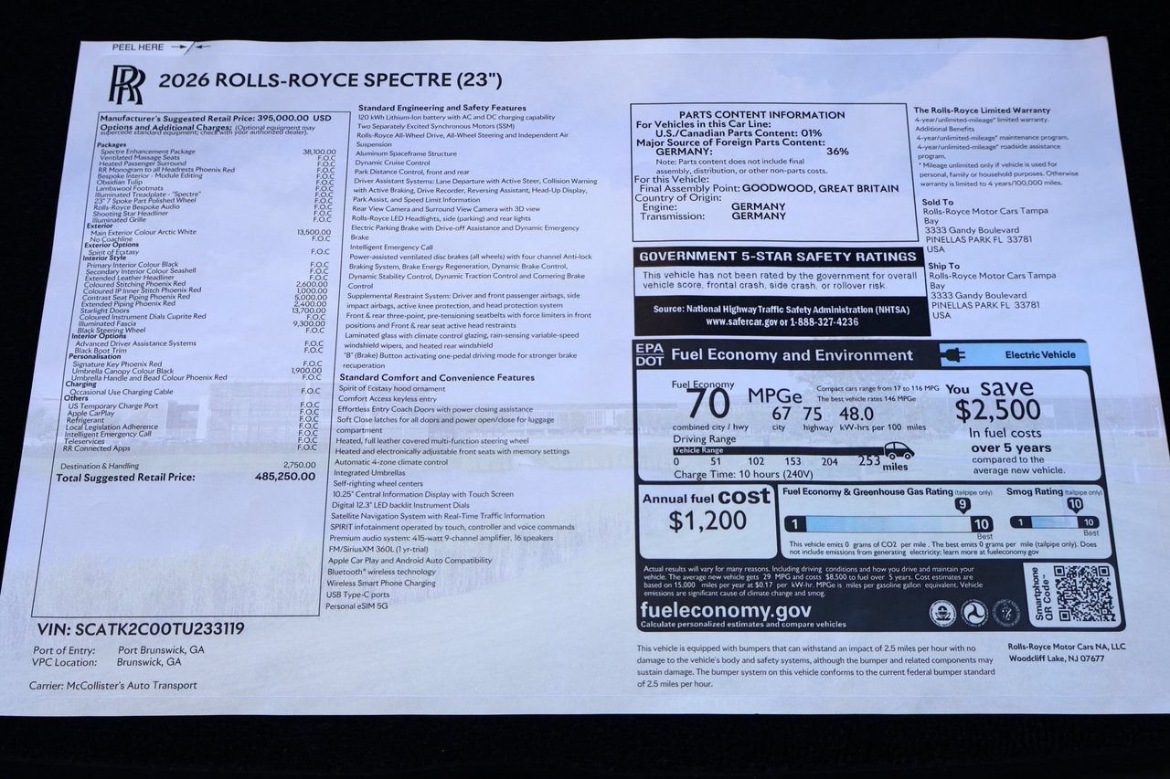 New 2026 Rolls-Royce Spectre AWD/4WD image 20