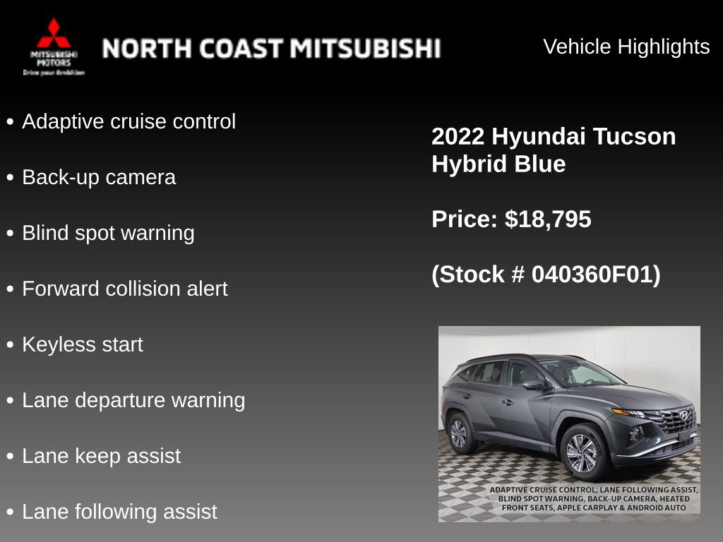 Used 2022 Hyundai Tucson Blue AWD/4WD image 2