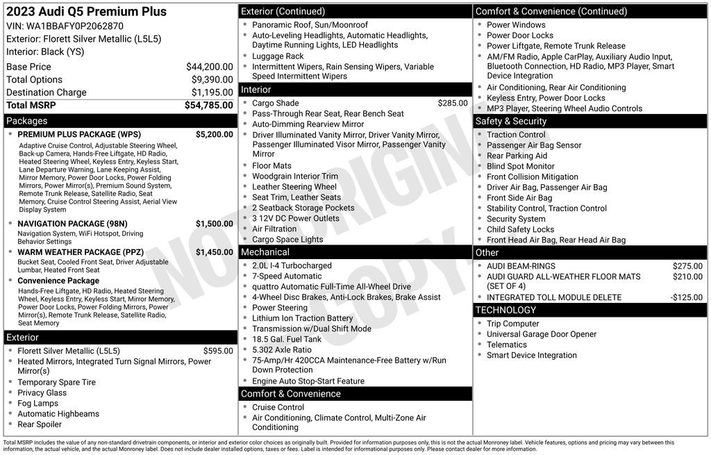 Used 2023 Audi Q5 2.0T Premium Plus w/ Premium Plus Package image 5