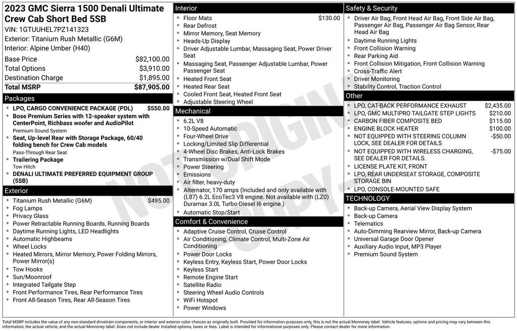 Used 2023 GMC Sierra 1500 Denali Ultimate image 36