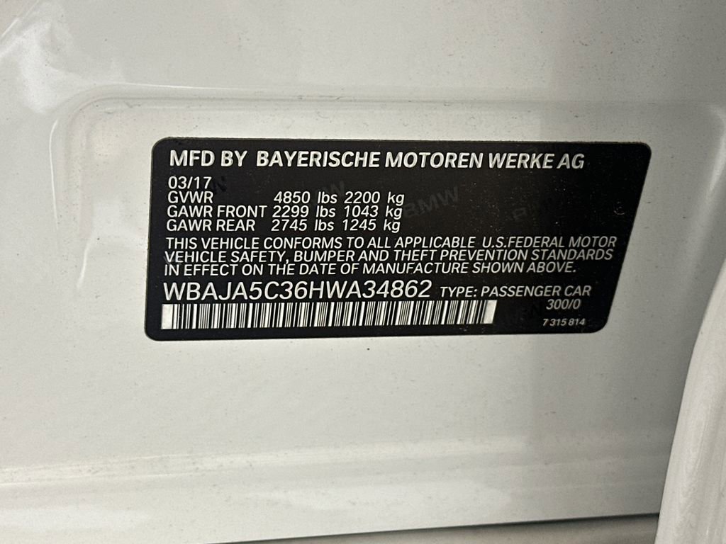 Used 2017 BMW 530i RWD image 9