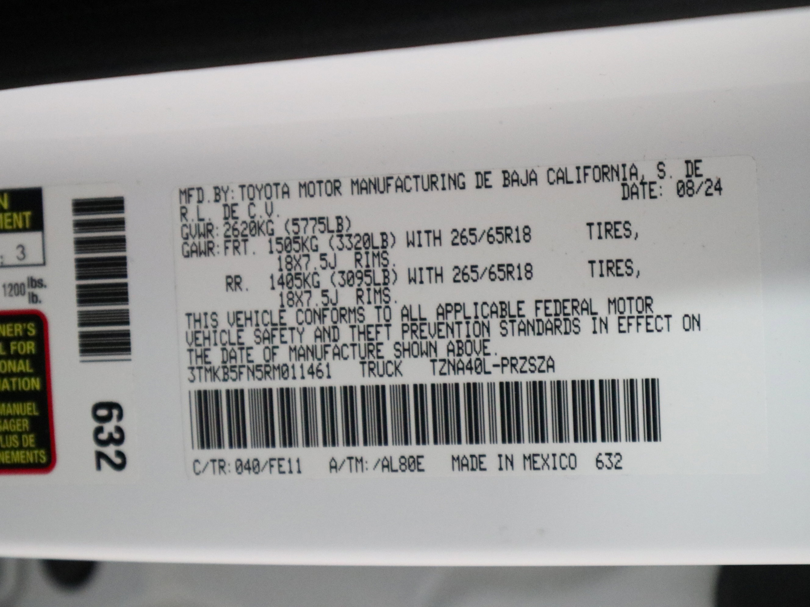 Used 2024 Toyota Tacoma TRD Sport image 38