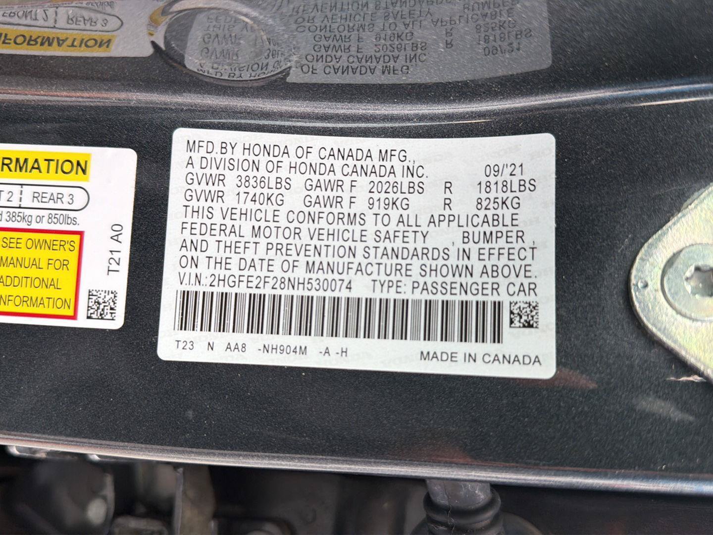 Used 2022 Honda Civic LX image 39