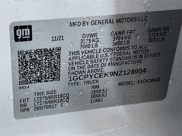 Used 2022 Chevrolet Silverado 1500 Custom Trail Boss image 25