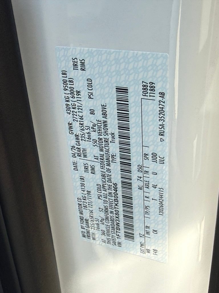 New 2026 Ford Transit 350 148 High Roof Extended w/ Load Area Protection Package RWD image 37