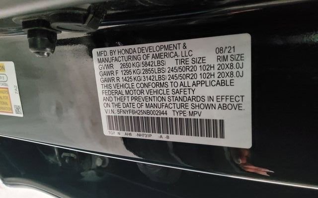 Certified 2022 Honda Pilot Special Edition image 44