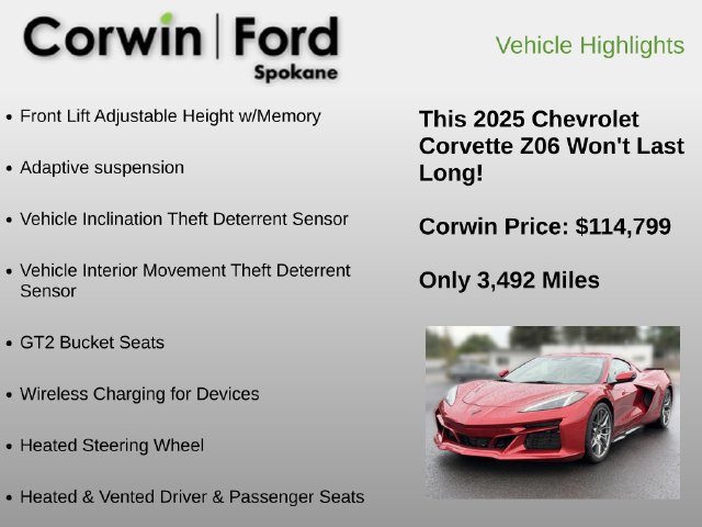 Used 2025 Chevrolet Corvette Z06 RWD image 24