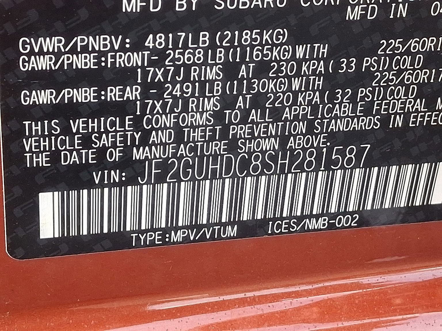 Used 2025 Subaru Crosstrek 2.0i Premium AWD/4WD image 15