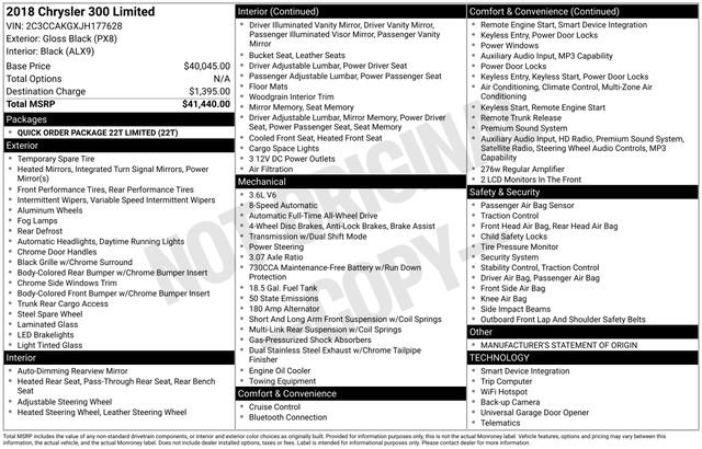 Used 2018 Chrysler 300 Limited image 34