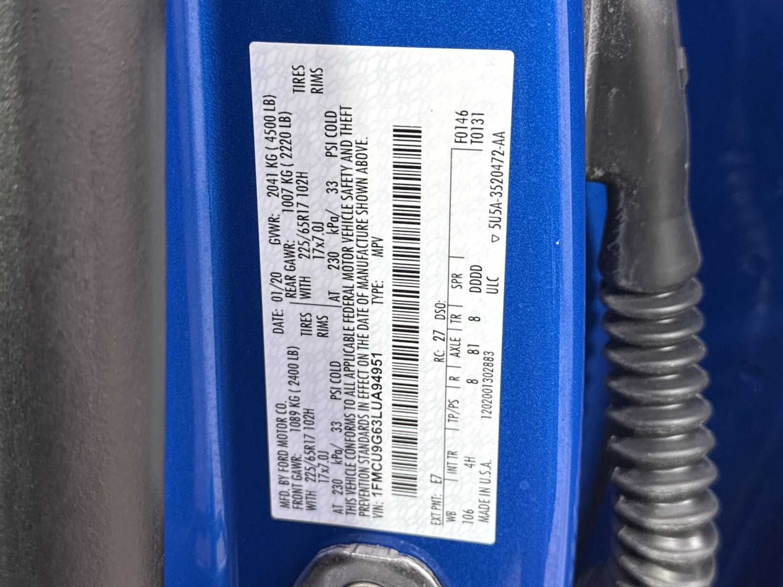 Used 2020 Ford Escape SE image 31